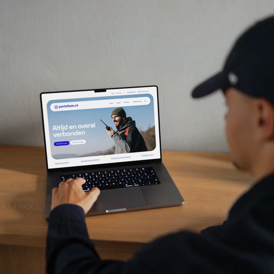 branding website portofoon.nl