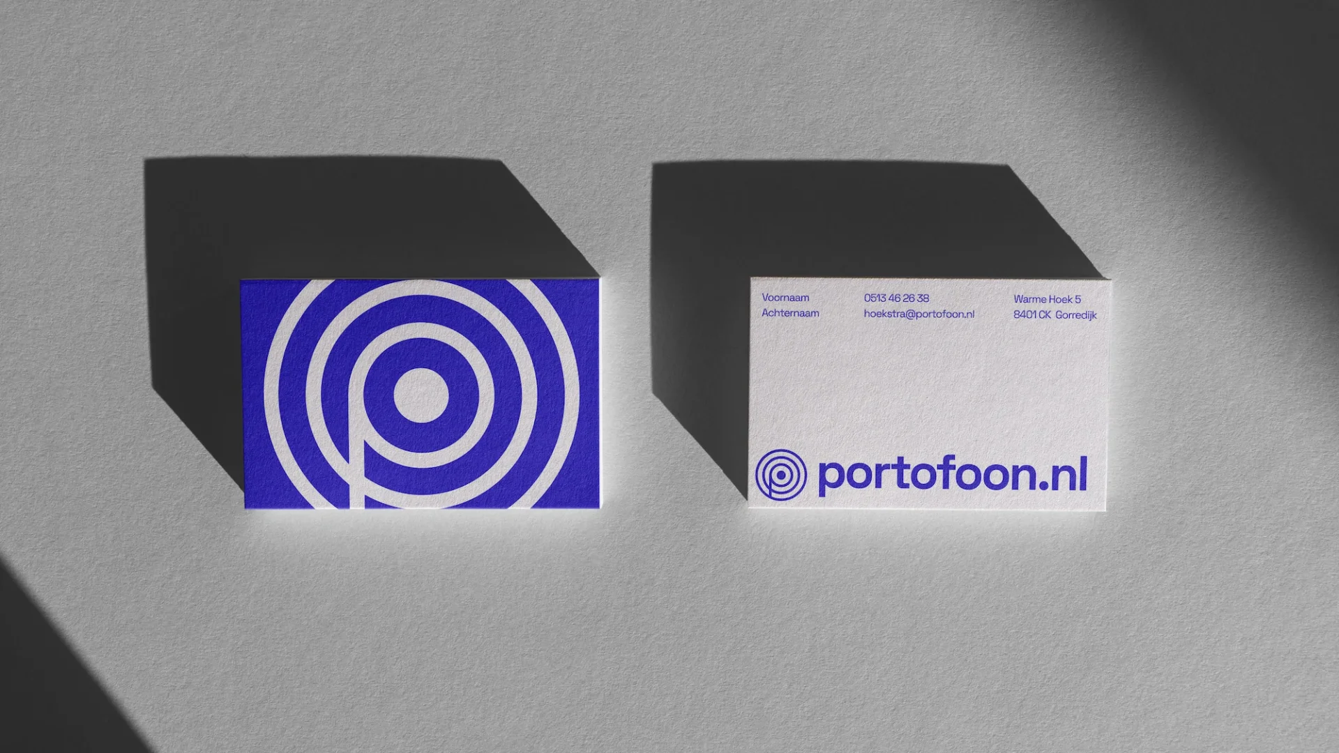 branding website portofoon.nl