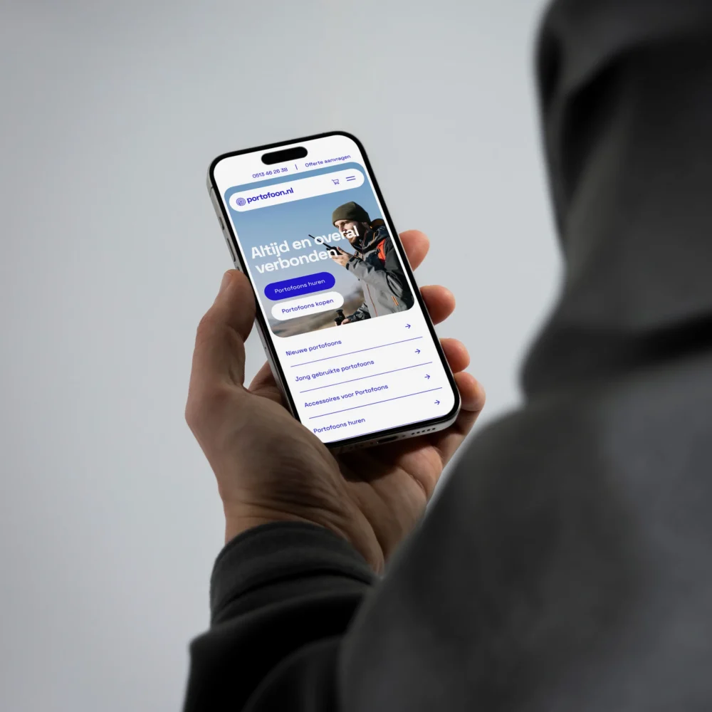 branding website portofoon.nl