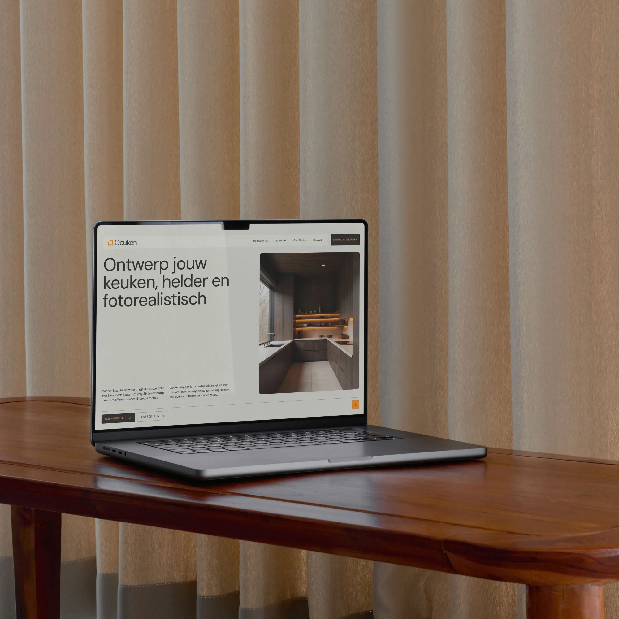 branding website qeuken