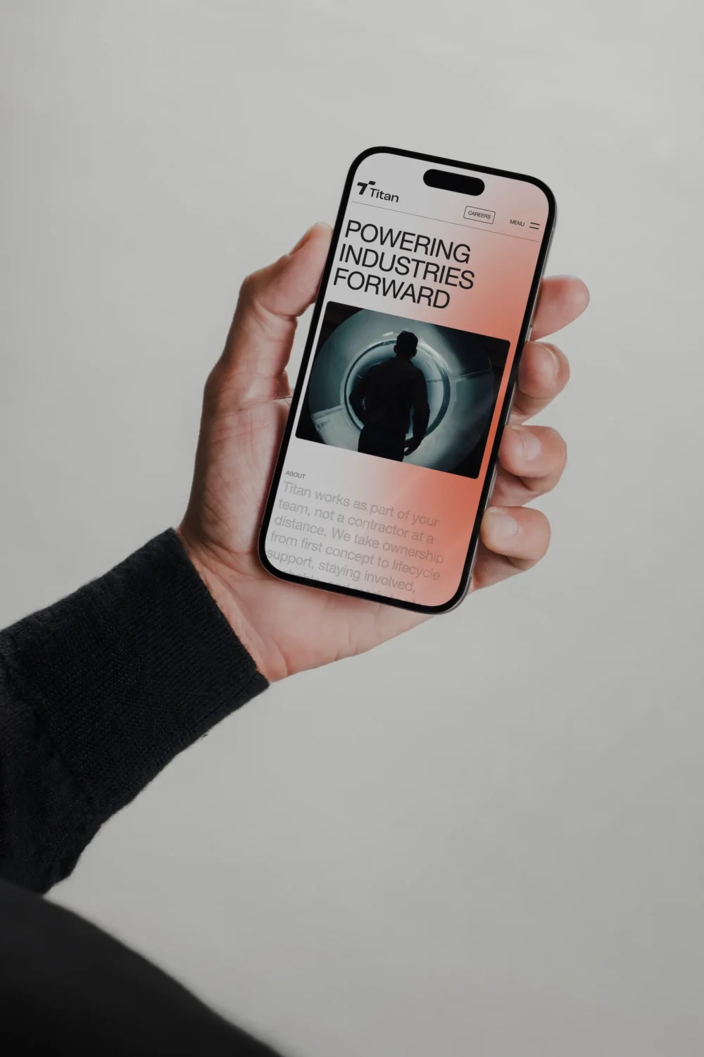 Titan rebranding web mobile